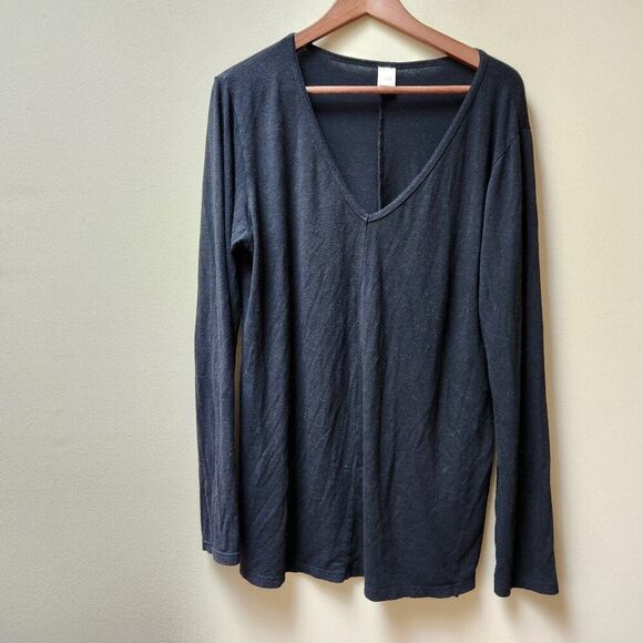 Smash + Tess black long sleeve shirt / M - Picture 1 of 3